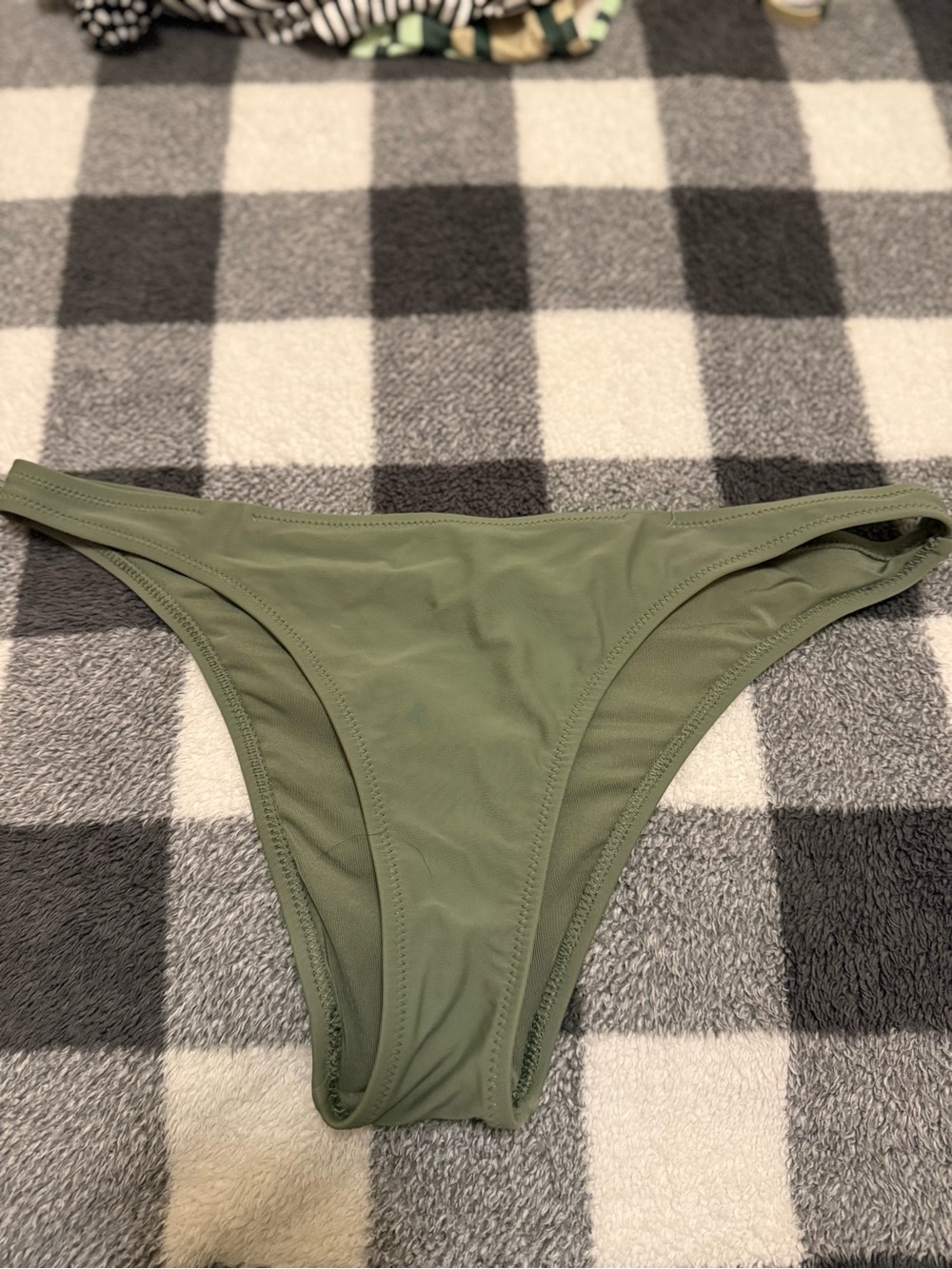 aerie Olive Green Bikini Bottom - Low Rise Swim Brief